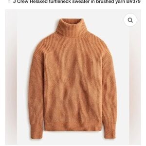 NWT J. CREW RELAXED TURTLENECK SWEATER IN BRUSHED YARN